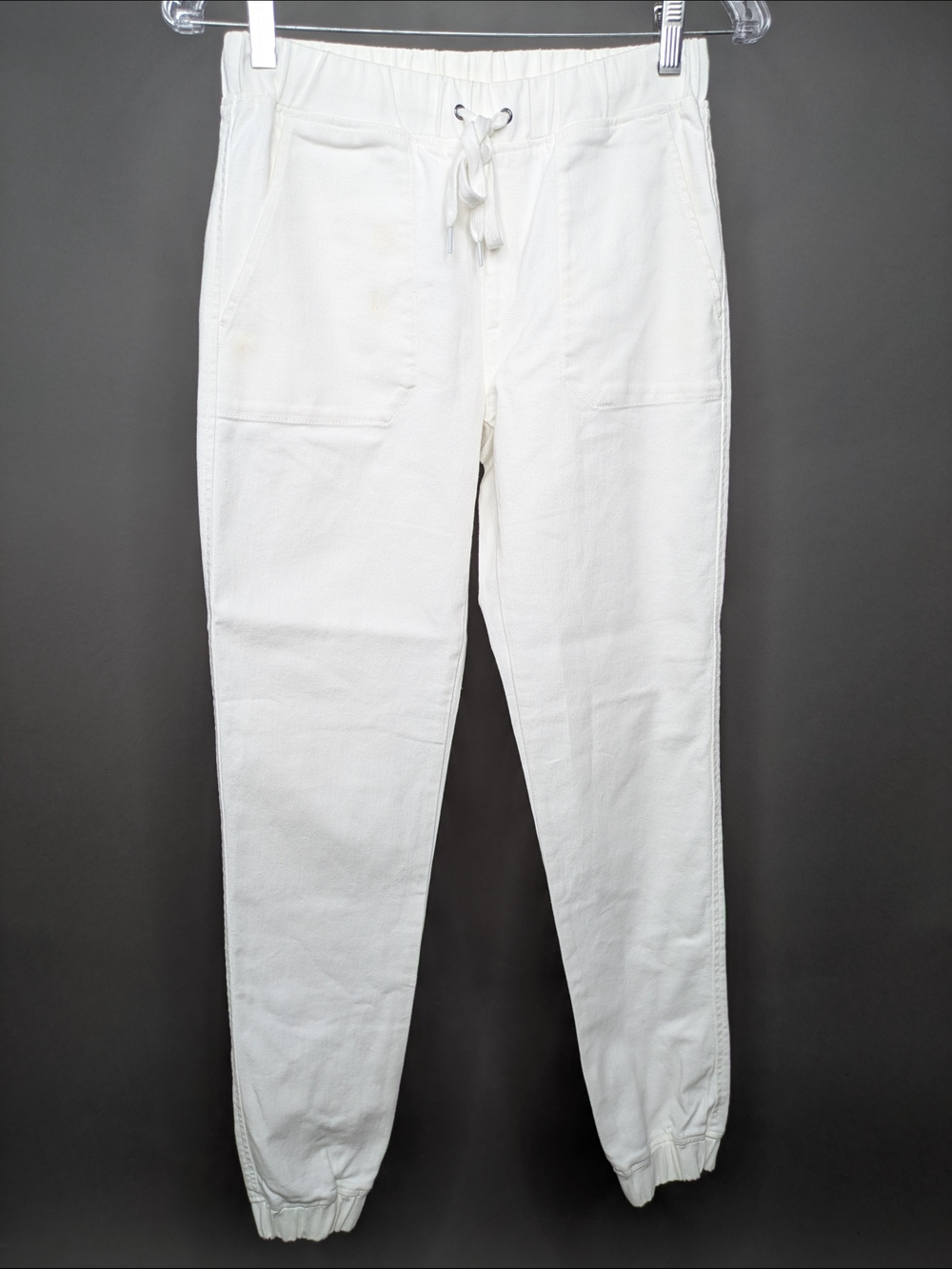 Uniqlo White Drawstring Joggers